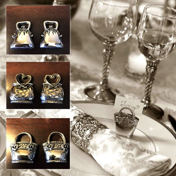 Other - SET OF SIX Purse-Shaped Place Card Holders